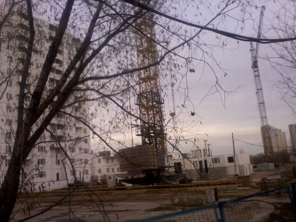 2011 год г. Москва, Нагатино-Садовники, мкр.1, корп 29А - ход строительства. Ноябрь